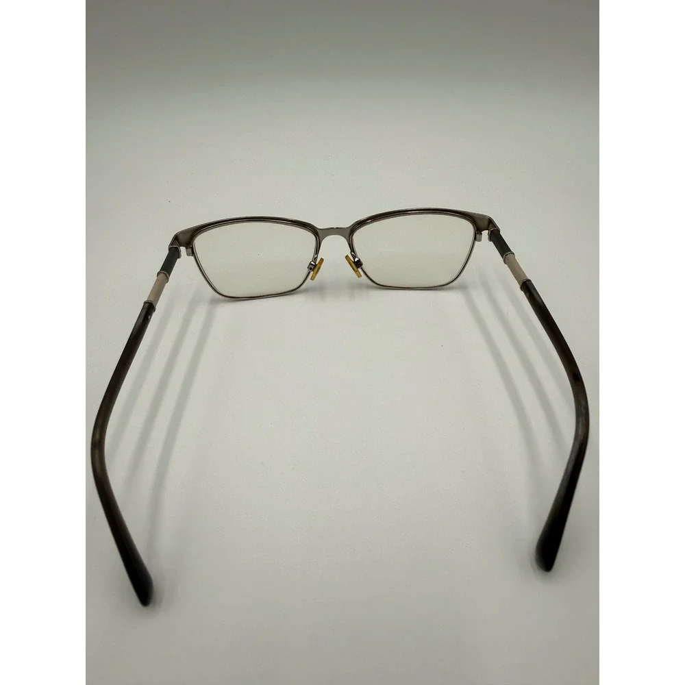 Cole Haan Eyeglasses Women Gunmetal Black Good Rectangular Metal Frame